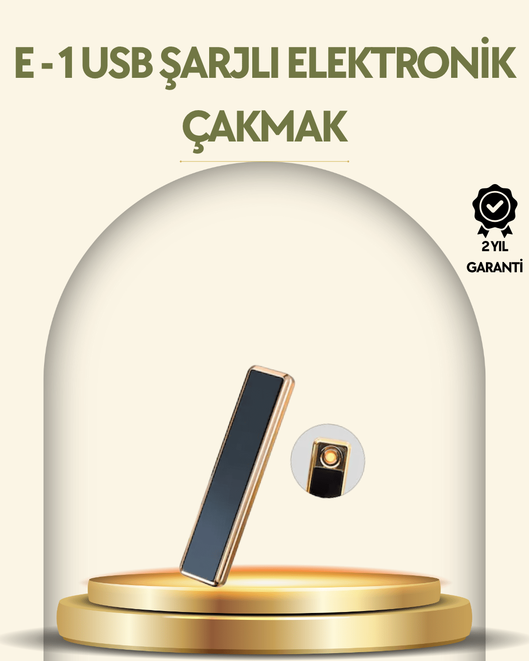 USB Şarjlı Alevsiz Elektronik Çakmak – Rüzgara Dayanıklı, Gazsız, Güvenli Kullanım
