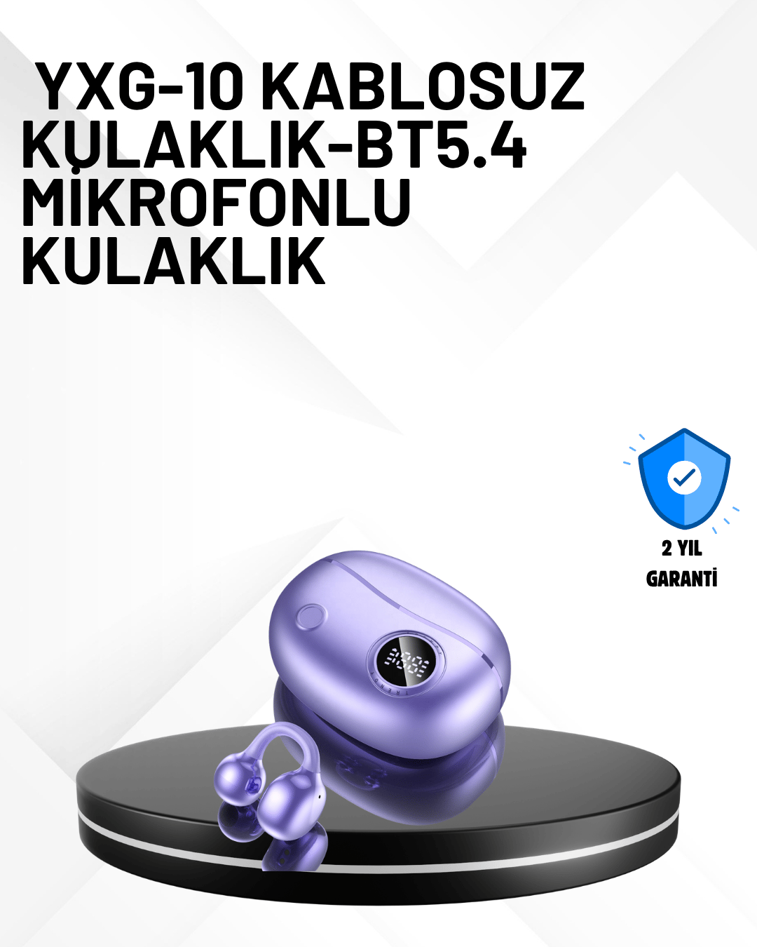 YXG10 Bluetooth Kulaklık – Cilt Dostu, Uzun Pil, Çift Dil Destekli Akıllı Tasarım