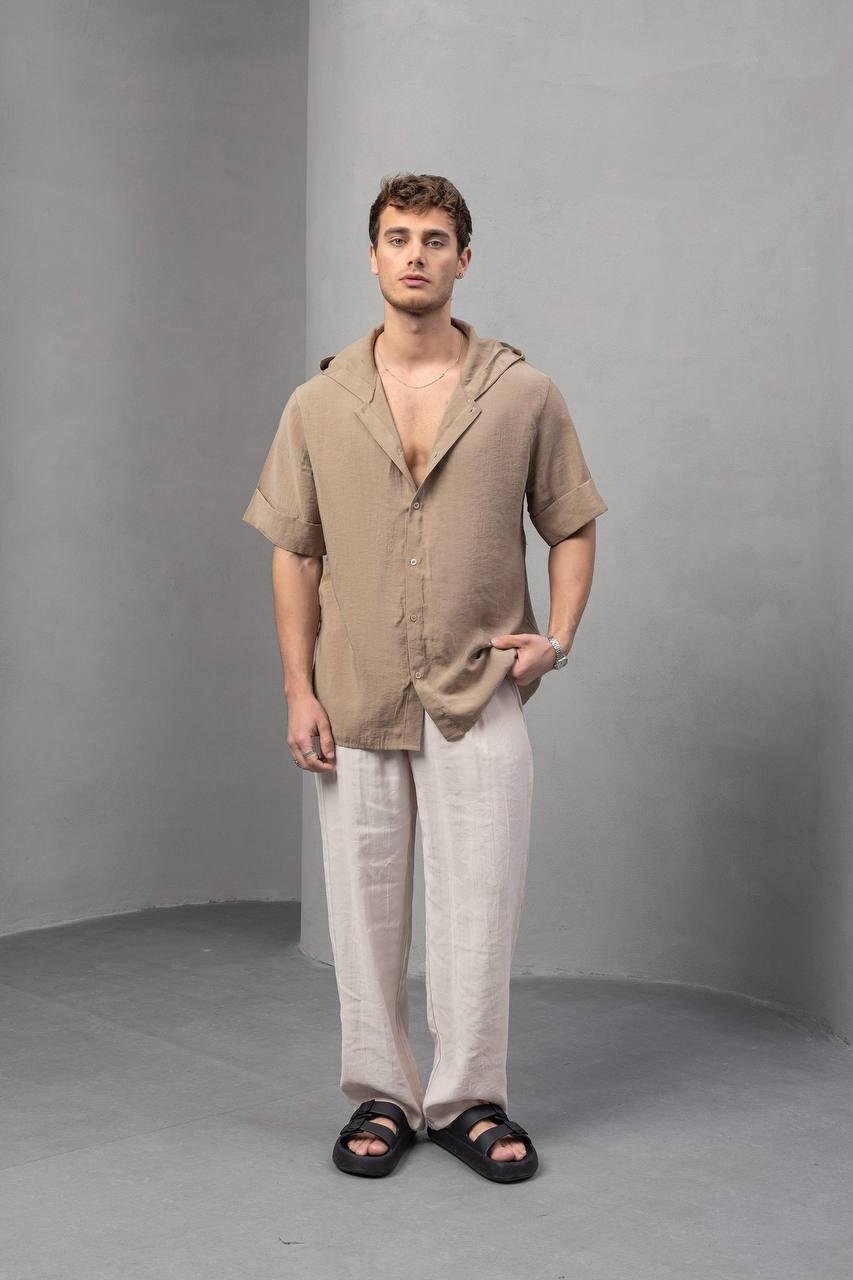 Baskılı Oversize Gömlek