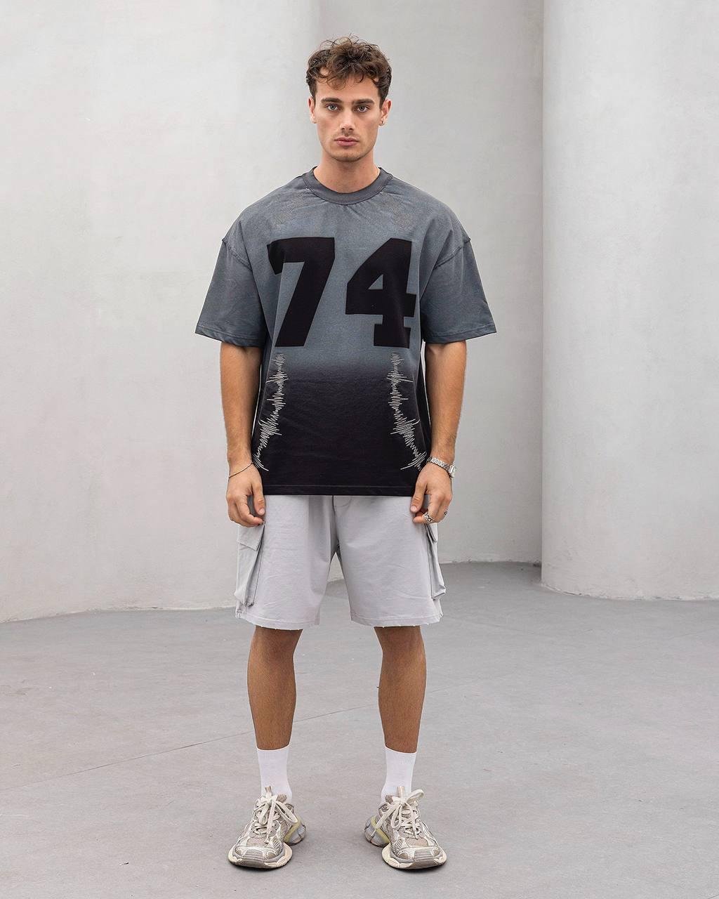 Baskılı Oversize Tişört