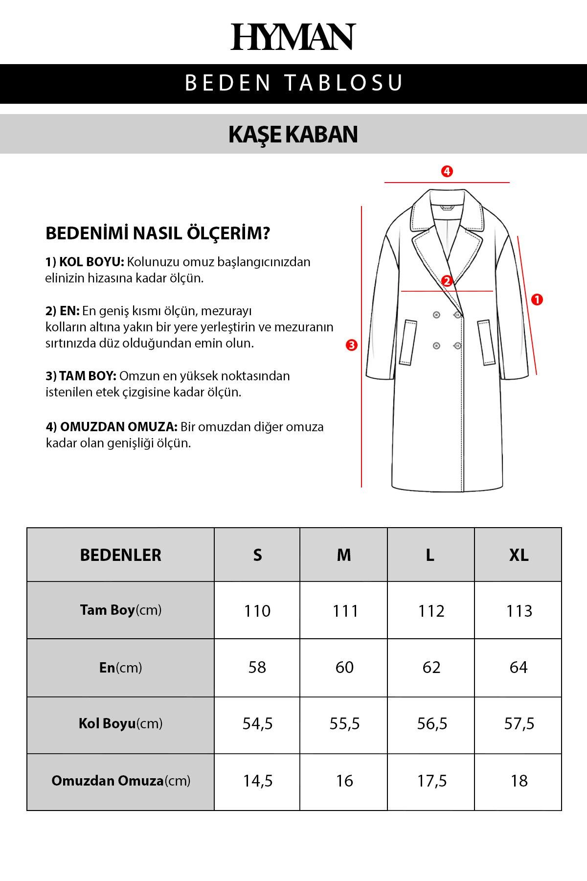 Erkek Oversize Astarlı Uzun Kaşe Kaban  Krem