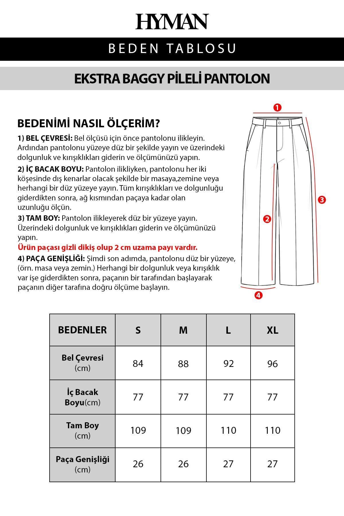 Erkek Pileli Ekstra Baggy Kalıp Kumaş Pantolon Gri