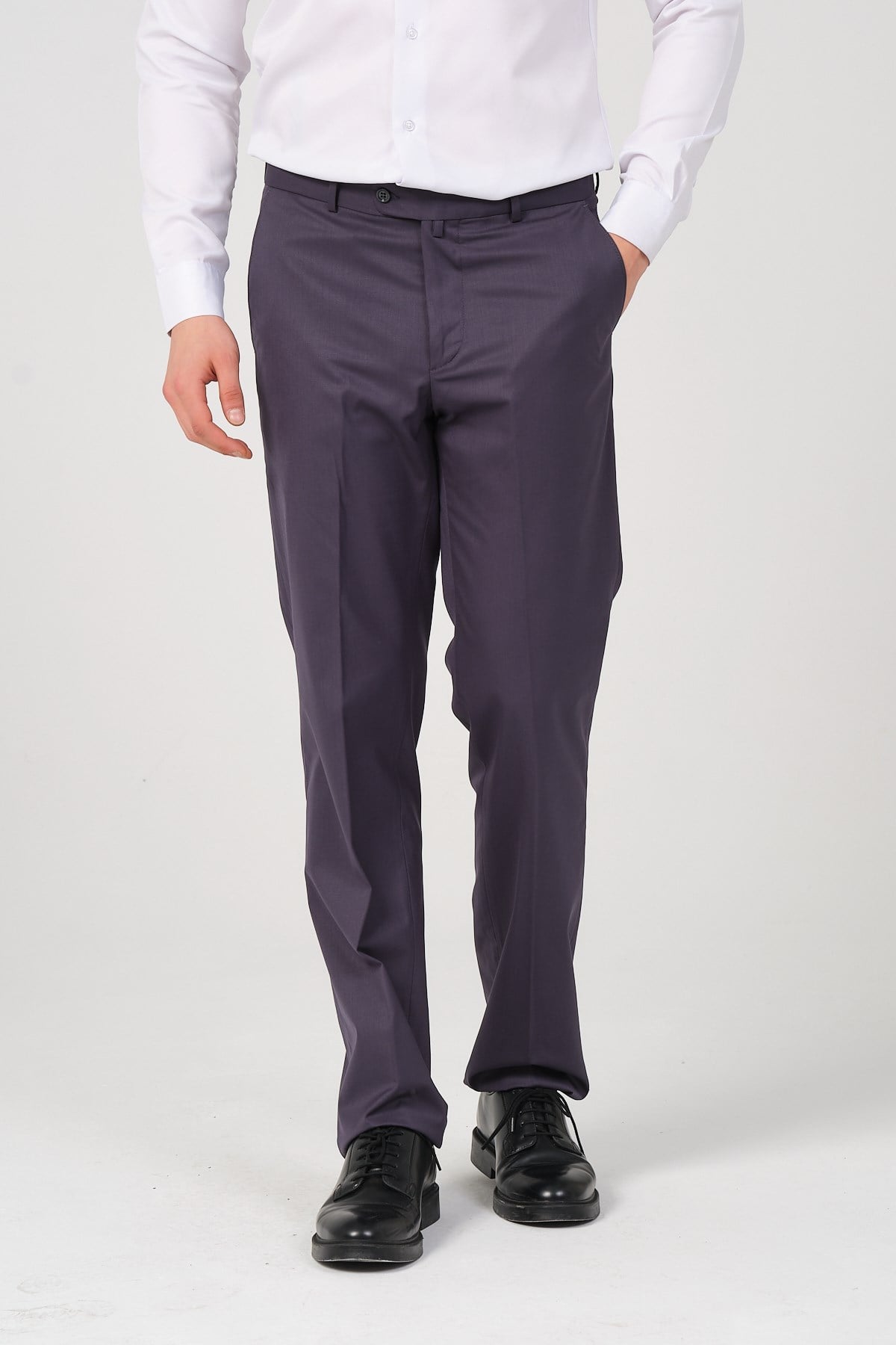 Erkek Regular Fit Kumaş Pantolon FÜME
