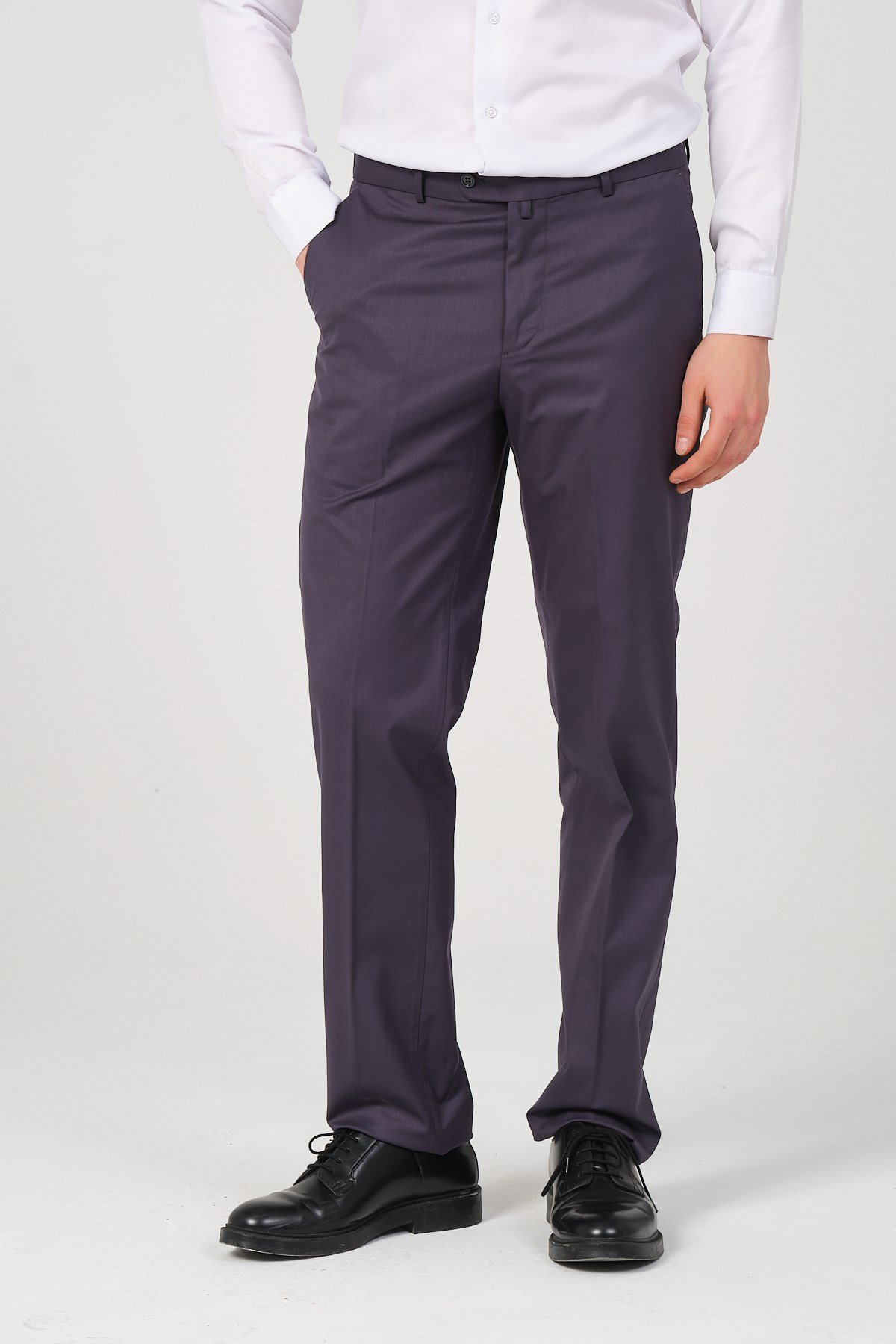 Erkek Regular Fit Kumaş Pantolon FÜME