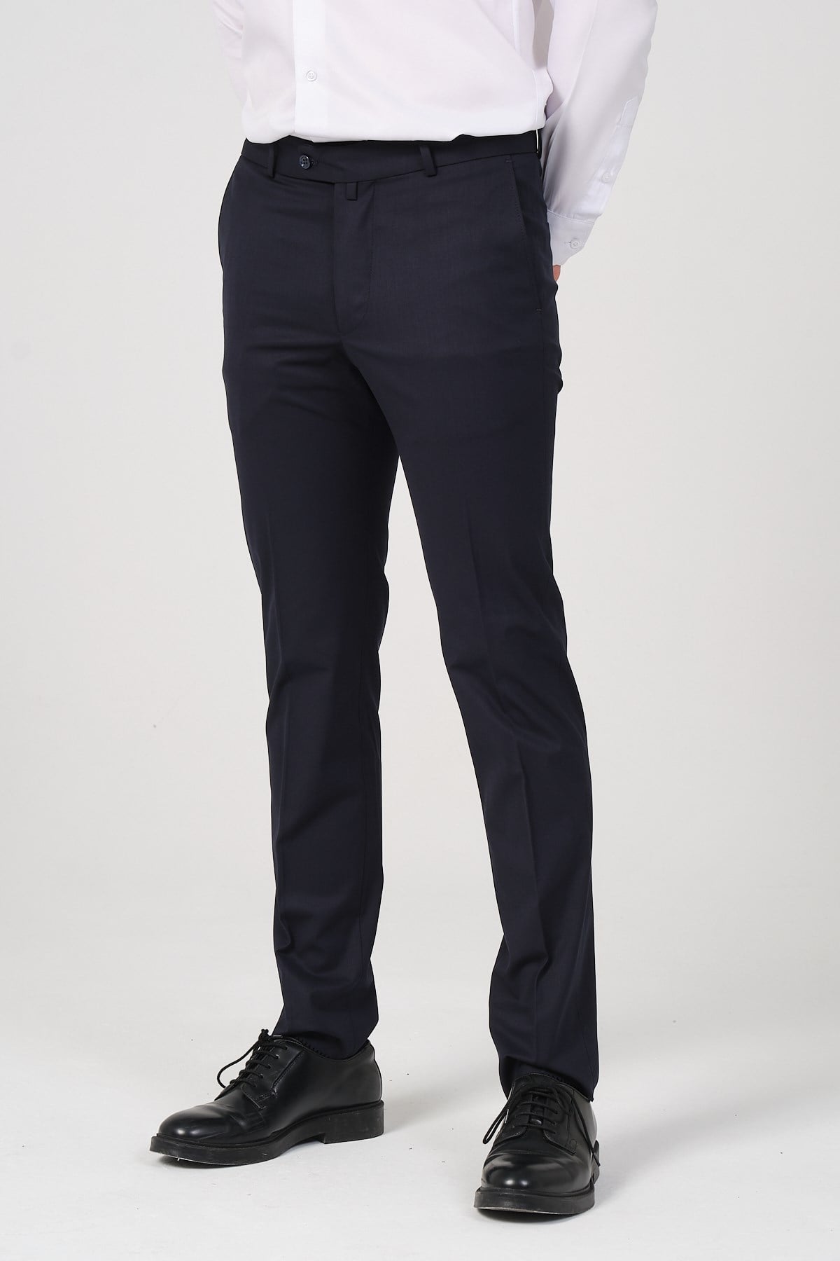 Slim Fit Erkek Kumaş Pantolon Lacivert