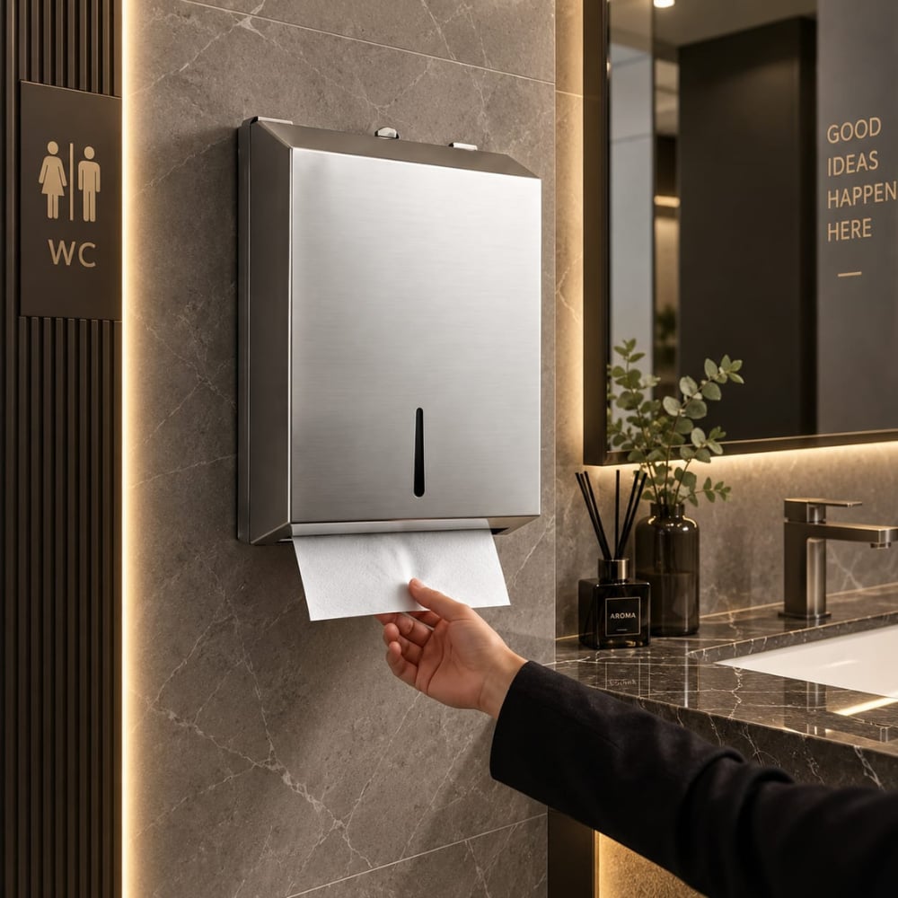 200 Kapasite Kağıt Havlu Dispanseri200 Kapasite Kağıt Havlu Dispenseri | 200'lü Z Katlı Havlu VericiBanyo AksesuarCSK 7418DUŞHOME200 Kapasite Kağıt Havlu Dispanseri