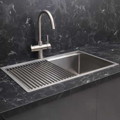 Allure El Yapımı Eviye Seti 70x44 cm Inoks (Chrome)