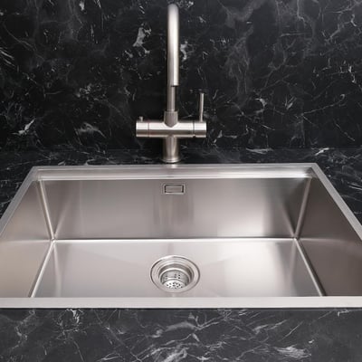 Allure El Yapımı Eviye Seti 70x44 cm Inoks (Chrome)