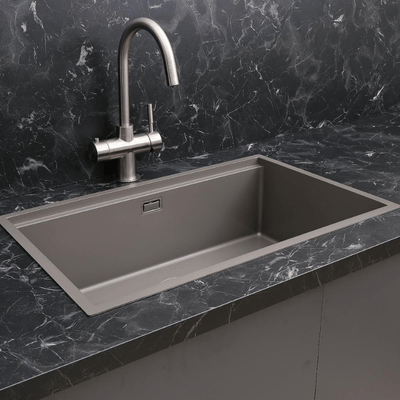 Allure El Yapımı Nano Eviye Seti 70x44 cm Mat Gri (Gun Grey)