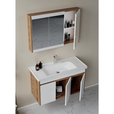BİGA 100CM BANYO DOLABI-UD BEYAZ