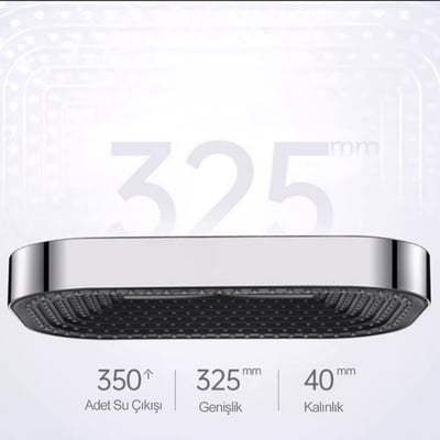 Dame 200 * 325 mm Tepe Duş Başlığı Chrome BlackDame 200x325 mm Tepe Duş Başlığı Chrome Black | Geniş Yüzeyli Yağmur Duşu BaşlığıArmatür&BataryaMase ModeDSAK0005DUŞHOMEDame 200 * 325 mm Tepe Duş Başlığı Chrome Black