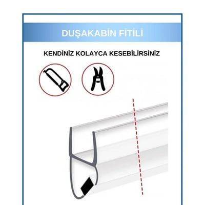 DUŞAKABİN MIKNATISLI FİTİL SİYAH (200CM)