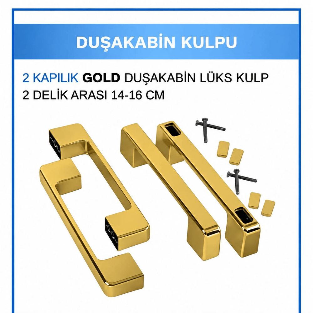 Duşakabin Yedek Parça Kare Kulp (16CM) GoldDuşakabin Yedek Parça Kare Kulp (16 cm) Gold | Şık ve Dayanıklı Kapı Kolu | Altın Renk Metal Tasarım | Kolay Montaj | Tüm Standart Duşakabin Kapılarıyla Uyumlu | Paslanmaz ve Uzun ÖmürlüDuşakabinDUŞHOME8516DUŞHOMEDuşakabin Yedek Parça Kare Kulp (16CM) Gold
