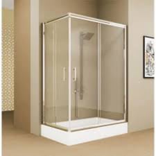 DUŞHOME DUŞAKABİN GLORY SERİSİ SÜRGÜLÜ 120*80DİKDÖRTGEN DUŞ TEKNESİ+KÖŞE AÇILIR KABİN 5MM ŞEFFAF