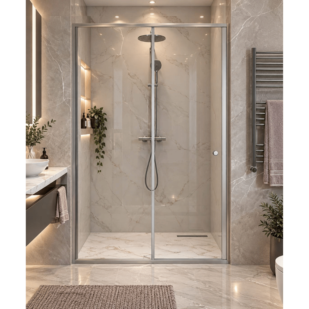 Duşhome Duşakabin Glory Serisi Sürgülü,(Y;190Ccm) (120cm-130cm Arası)Duşhome Glory Serisi Sürgülü Duşakabin 2S 2Ç, H:190CM, 120-130CM Arası | Köşe Açılır, Şeffaf Cam, Modern Banyo KabiniDuşakabinDUŞHOME6820DUŞHOMEDuşhome Duşakabin Glory Serisi Sürgülü,(Y;190Ccm) (120cm-130cm Arası)
