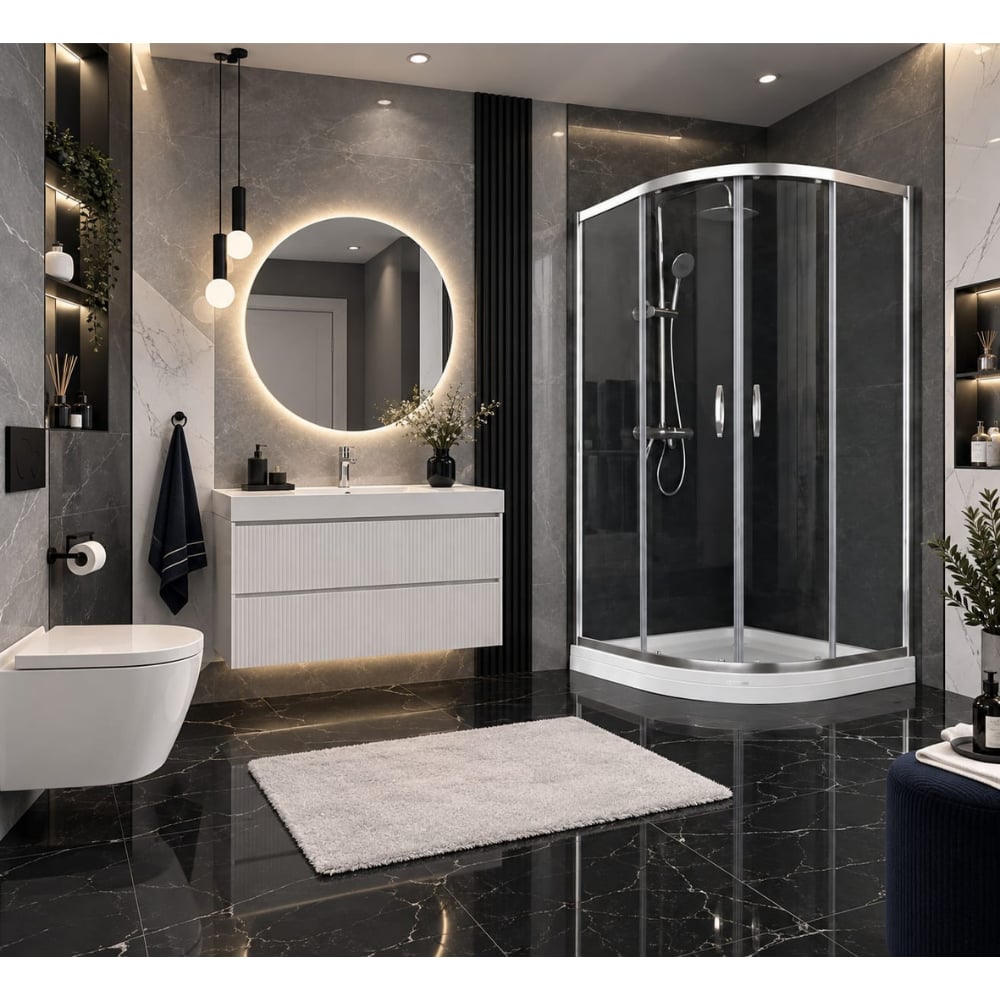 Duşhome Glory Serisi 110x110 cm Oval Sürgülü Temperli Cam Tekneli Duşakabin SetiDuşhome Glory Serisi 110x110 Oval Sürgülü Duşakabin + Tekne | Geniş ve Şık Duş AlanıDuşakabinDUŞHOME6236DUŞHOMEDuşhome Glory Serisi 110x110 cm Oval Sürgülü Temperli Cam Tekneli Duşakabin Seti