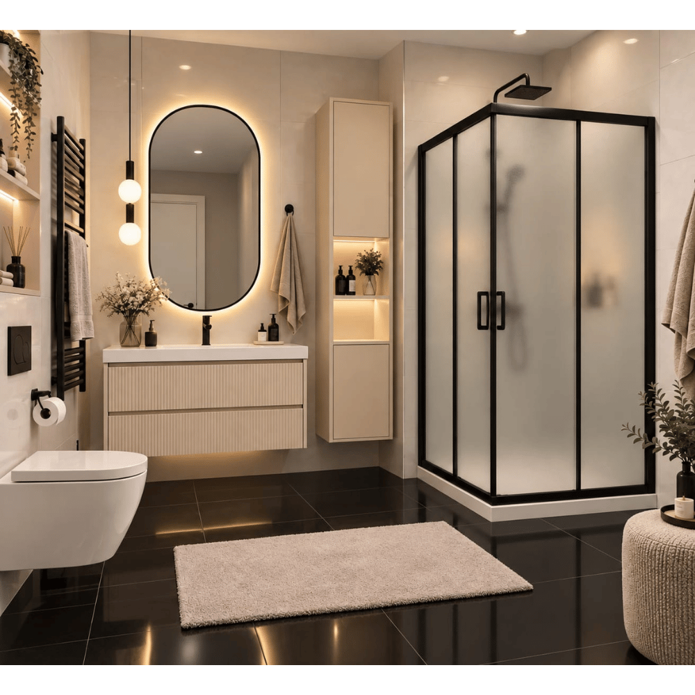 Duşhome Glory Serisi 90x90 cm Kare Mat Siyah Profil Buzlu Temperli Cam Köşe Açılır Duşakabin (y: 190 cm)Duşhome Glory Serisi 90x90 Köşe Açılır Duşakabin | Mat Siyah Profil & Buzlu Cam (H:190cm)DuşakabinDUŞHOME6162DUŞHOMEDuşhome Glory Serisi 90x90 cm Kare Mat Siyah Profil Buzlu Temperli Cam Köşe Açılır Duşakabin (y: 190 cm)