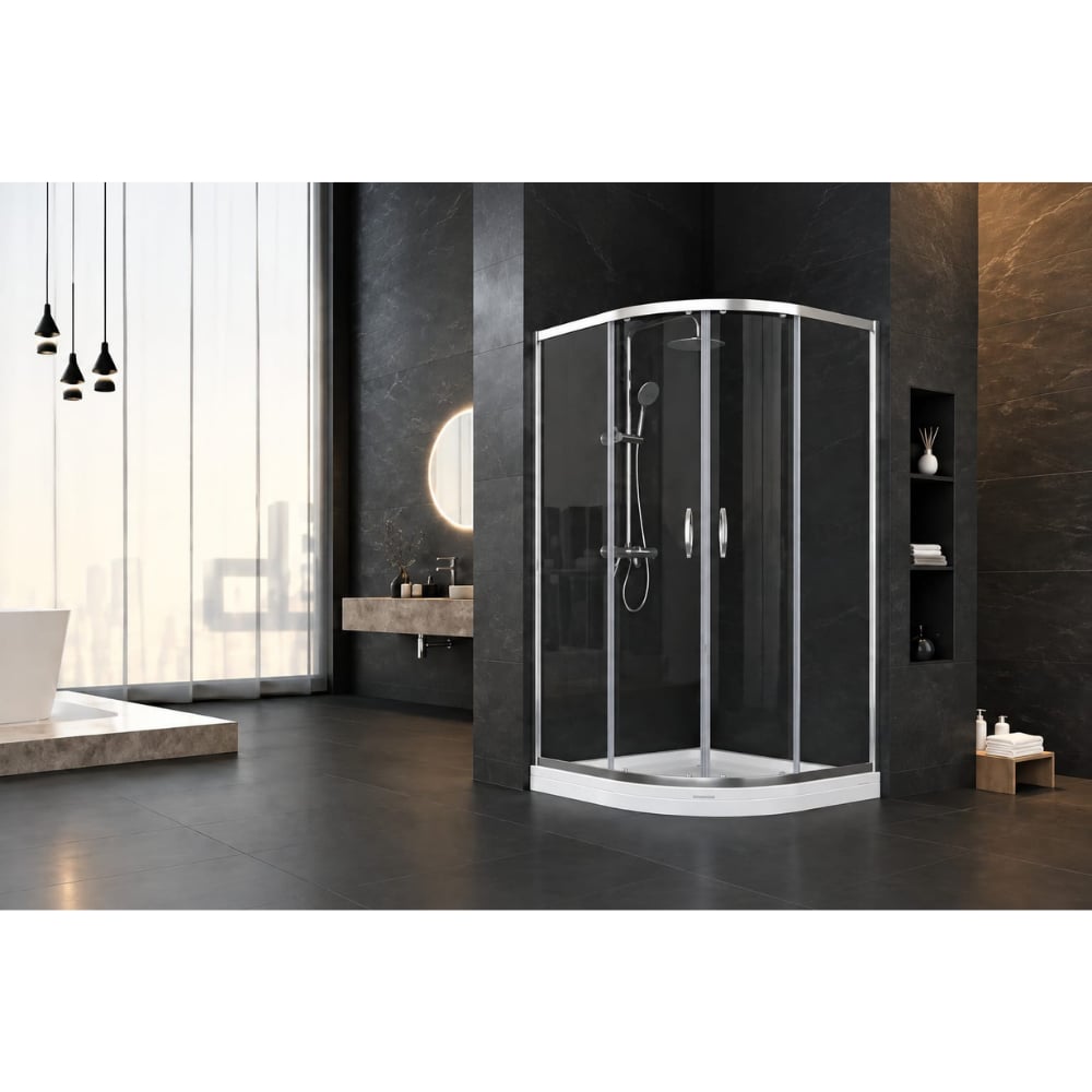 Duşhome Glory Serisi 90x90 cm Oval Sürgülü Temperli Cam Tekneli Duşakabin SetiDuşhome 90x90 Oval Sürgülü Duşakabin + Tekne | Kompakt ve Şık Duş AlanıDuşakabinDUŞHOME6231DUŞHOMEDuşhome Glory Serisi 90x90 cm Oval Sürgülü Temperli Cam Tekneli Duşakabin Seti