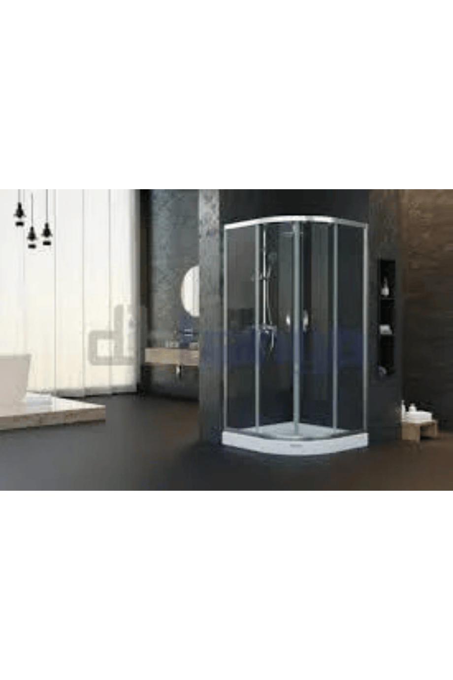 DUŞHOME GLORY SERİSİ SÜRGÜLÜ100X100 OVAL TEKNE+KABİN