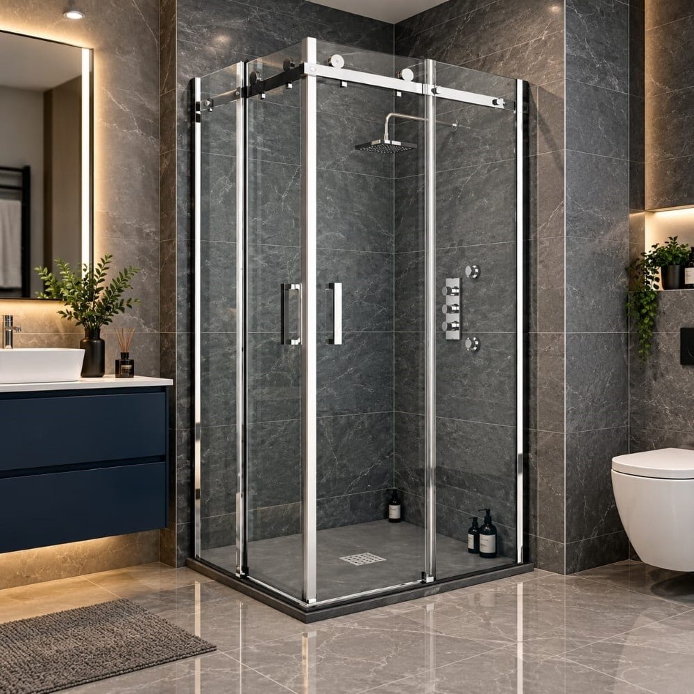 Duşhome Titanyum Serisi 100x100 cm Kare Lüks Temperli Cam Duşakabin (y: 190 cm)Dushome Titanyum 100x100 Kare Duşakabin Krom Profil H:190cmDuşakabinDUŞHOME7633DUŞHOMEDuşhome Titanyum Serisi 100x100 cm Kare Lüks Temperli Cam Duşakabin (y: 190 cm)