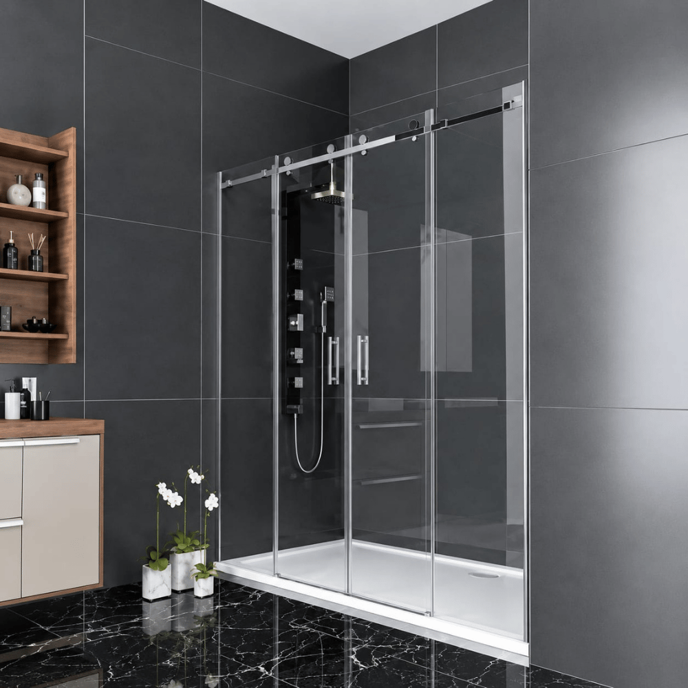 Duşhome Titanyum Serisi 170 cm İki Duvar Arası Lüks Duşakabin (y: 190 cm)DUŞHOME Titanyum Serisi 170cm Ön Cephe H190cm Duşakabin | Temperli Cam ve Krom Profilli Modern Duş Kabini | DushomeDuşakabinDUŞHOMETİTANYUM 150 2S 2HDUŞHOMEDuşhome Titanyum Serisi 170 cm İki Duvar Arası Lüks Duşakabin (y: 190 cm)