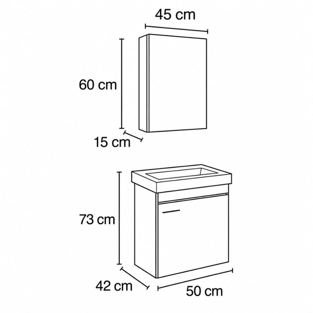 Fym Astra 50CM Banyo Dolabı (1343)FYM Astra 50 cm Banyo Dolabı | Modern ve Kompakt Lavabo Altı Dolap | Şık ve Fonksiyonel Tasarım | Dar Alanlar İçin İdeal | Dayanıklı ve Kullanışlı MobilyaBanyo DolabıFYM1343DUŞHOMEFym Astra 50CM Banyo Dolabı (1343)