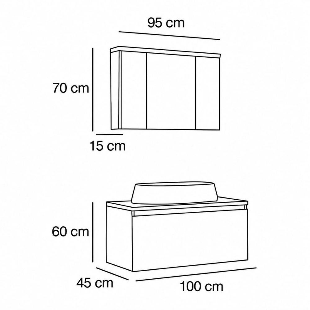 Fym  Elvina 100cm Banyo Dolabı (Sahra)FYM Elvina 100 cm Banyo Dolabı Sahra | Lavabolu ve Aynalı Takım | Modern Banyo Mobilyası | Geniş Depolama Alanı | Şık ve Fonksiyonel Tasarım | 100 CM Duvara Monte Banyo Dolabı | FYM Banyo TakımlarıBanyo DolabıFYM9016DUŞHOMEFym  Elvina 100cm Banyo Dolabı (Sahra)