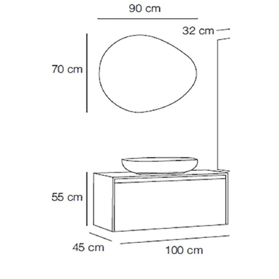 FYM RENETA 100 CM BANYO DOLABI