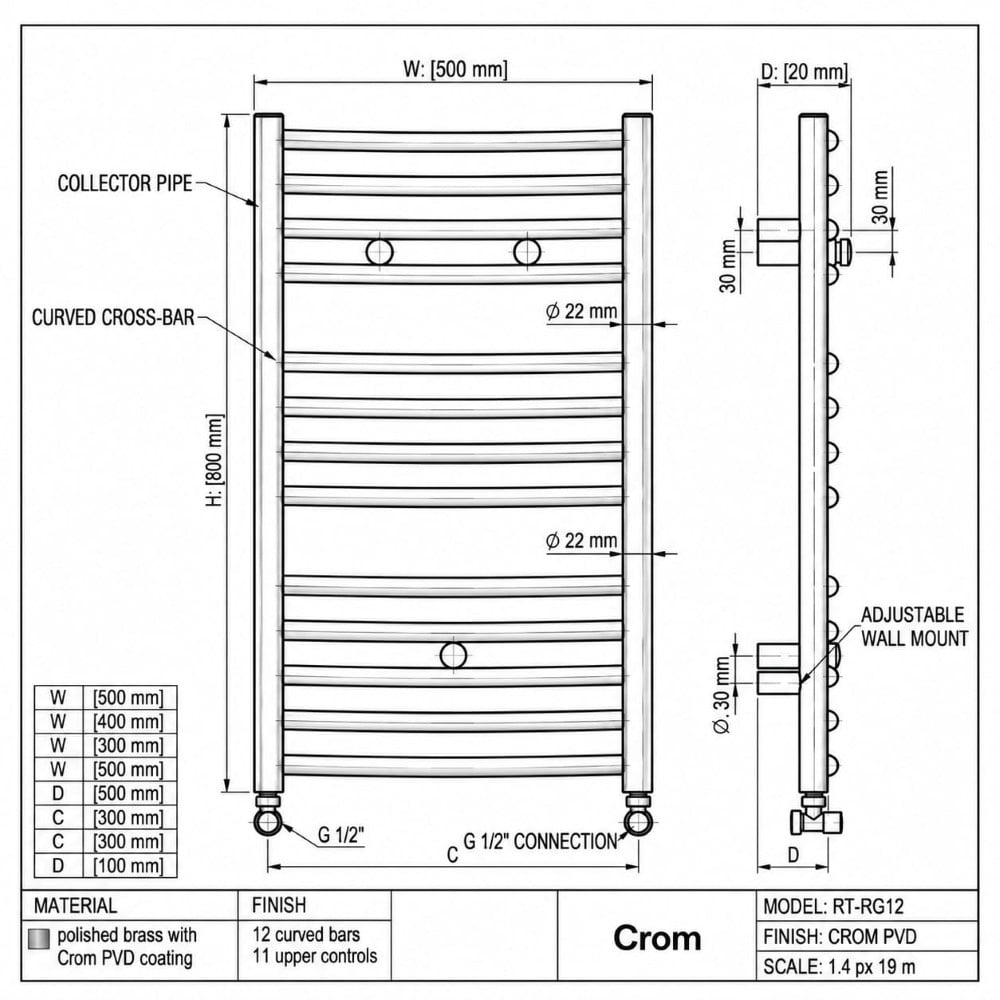 İnte 50x100 cm Parlak Krom 12 Dilim Borulu Banyo Havlupan Radyatörİnte 50x100 Demir Borulu 12 Dilim Krom Havlupan | DushomeHavlupan&Panel RadyatörBANDOLÜX7820DUŞHOMEİnte 50x100 cm Parlak Krom 12 Dilim Borulu Banyo Havlupan Radyatör