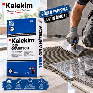 Kalekim Granitech 1055 Yapıştırıcı BeyazKalekim Granitech 1055 Yapıştırıcı Beyaz | C2TE S1 Sınıfı | Esnek ve Yüksek Performanslı Granit & Porselen Karo Yapıştırıcısı | Büyük Ebatlı Seramikler İçin Uygun | Profesyonel Karo Uygulamaları İçinSeramik YapıştırıcıKalekim Seramik Yapıştırıcı1055DUŞHOMEKalekim Granitech 1055 Yapıştırıcı Beyaz