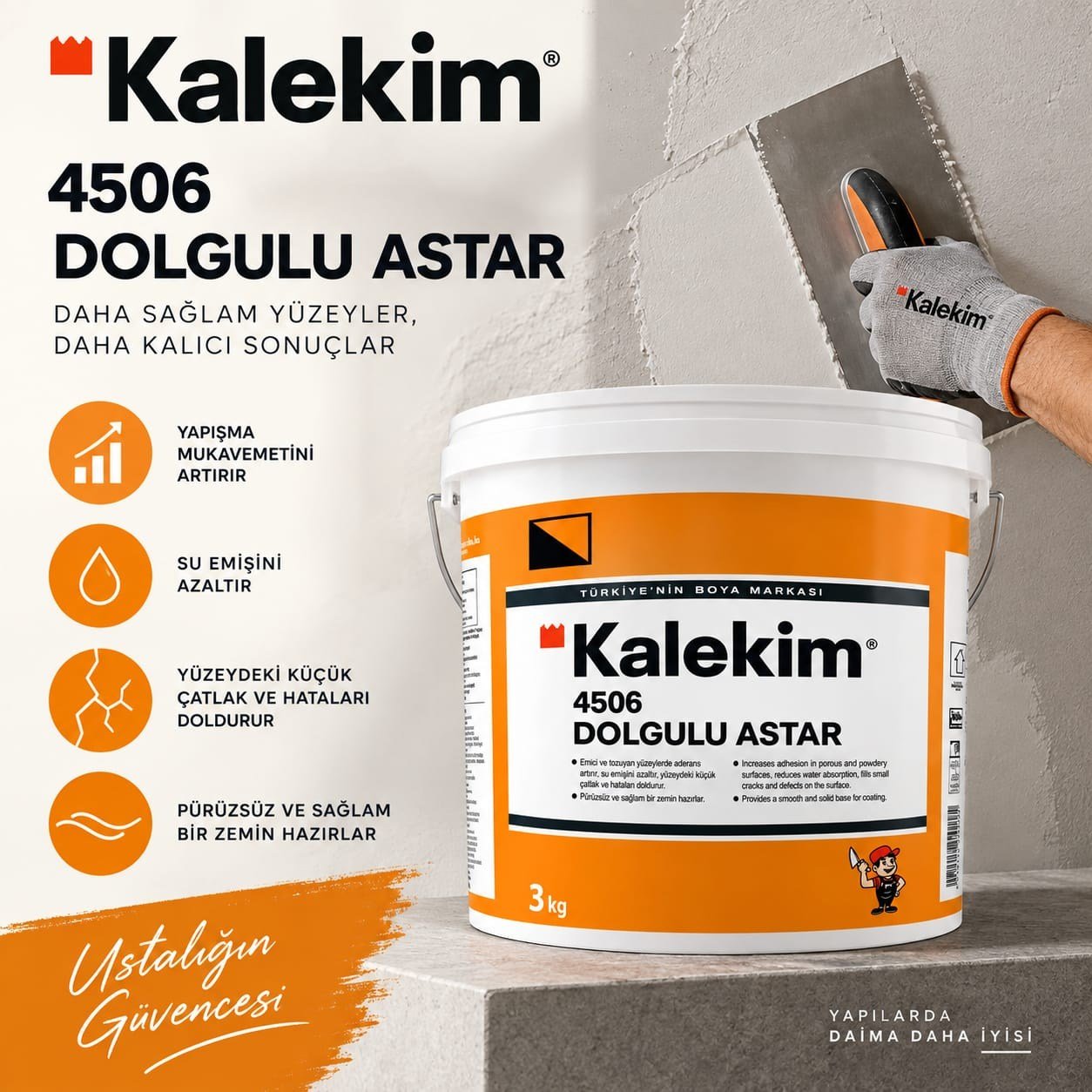 Kalekim İzolateks Dolgulu Astar 3KG-(4506)Kalekim İzolatex Dolgulu Astar 3KG (4506) | Seramik Üzeri Seramik Astarı | DushomeFuga Derz DolguKalekim Seramik Yapıştırıcı4506DUŞHOMEKalekim İzolateks Dolgulu Astar 3KG-(4506)