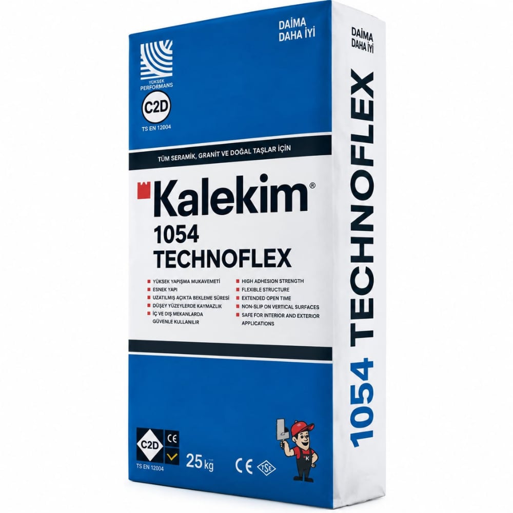 Kalekim Teknoflex 1054 Seramik Yapıştırıcısı Beyaz 25KGKalekim Teknoflex 1054 Beyaz 25KG | C2TE S1 Esnek Seramik ve Granit YapıştırıcıSeramik YapıştırıcıTEKNOFAY YAPI KİMYASALLARI1054DUŞHOMEKalekim Teknoflex 1054 Seramik Yapıştırıcısı Beyaz 25KG