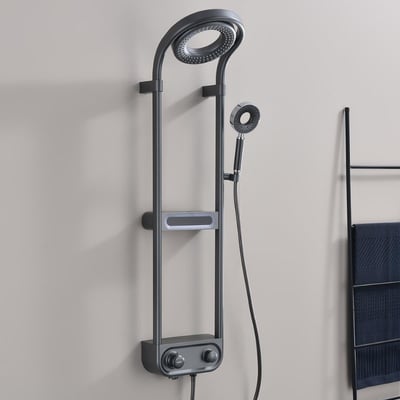 Life Velvet Duvara Monte Duş Sistemi Gun GreyLife Velvet Duvara Monte Duş Sistemi Gun Grey | Modern Duş SistemiArmatür&BataryaMase ModeDSMS0034DUŞHOMELife Velvet Duvara Monte Duş Sistemi Gun Grey