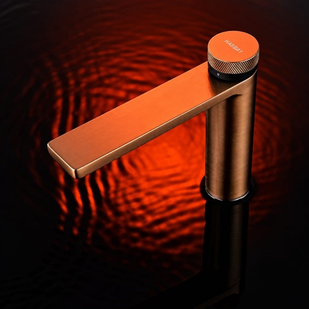 Mondrian Fırçalanmış Bakır / Rose Gold Lavabo BataryasıMondrian Brushed Rose Gold Lavabo Bataryası | Premium Tasarım Banyo BataryasıArmatür&BataryaMase ModeLBMS0015DUŞHOMEMondrian Fırçalanmış Bakır / Rose Gold Lavabo Bataryası