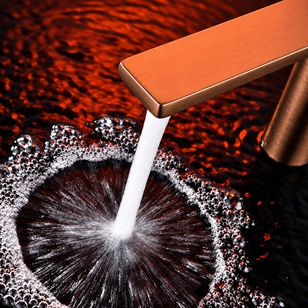 Mondrian Fırçalanmış Bakır / Rose Gold Lavabo BataryasıMondrian Brushed Rose Gold Lavabo Bataryası | Premium Tasarım Banyo BataryasıArmatür&BataryaMase ModeLBMS0015DUŞHOMEMondrian Fırçalanmış Bakır / Rose Gold Lavabo Bataryası