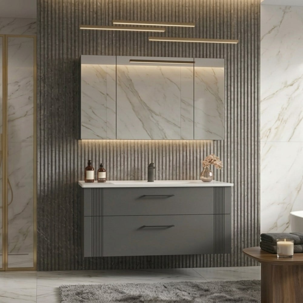 Orka Bari 85 cm Ayna Dolaplı Banyo Dolabı Takımı Ledli  AntrasitOrka Bari 85 cm Banyo Dolabı Takımı Antrasit | Aynalı & Lavabolu Banyo DolabıBanyo DolabıOrka Banyo dolabı5006591 DUŞHOMEOrka Bari 85 cm Ayna Dolaplı Banyo Dolabı Takımı Ledli  Antrasit