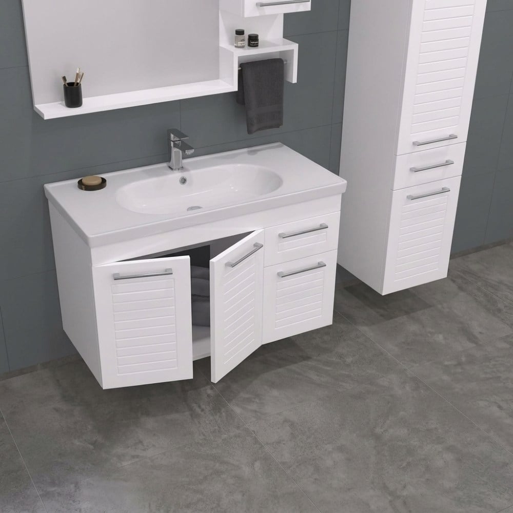 Orka Perge 85 cm Banyo Dolabı Takım (Beyaz)Orka Perge 85 cm Banyo Dolabı Takımı BeyazBanyo DolabıOrka Banyo dolabıprg85BDUŞHOMEOrka Perge 85 cm Banyo Dolabı Takım (Beyaz)