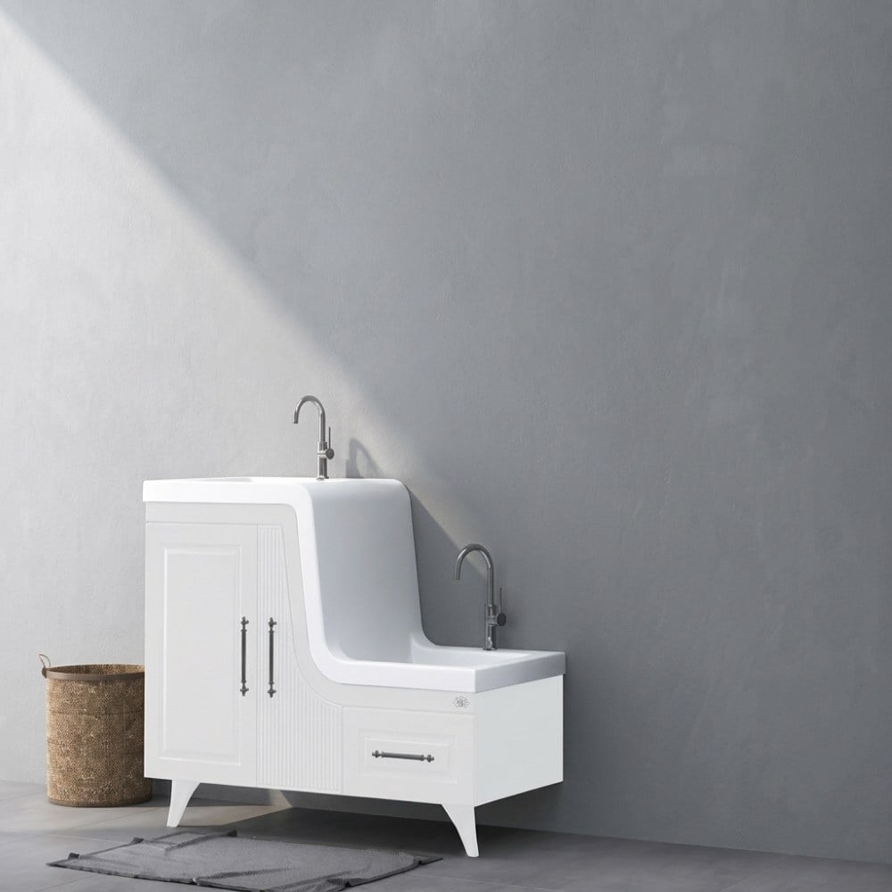 Shower Ceylin Banyo Dolabı 105cm Beyaz Abdest Banyo DolabıBanyo DolabıShowerCeyin 105cm BeyazDUŞHOMEShower Ceylin Banyo Dolabı 105cm Beyaz Abdest Banyo Dolabı