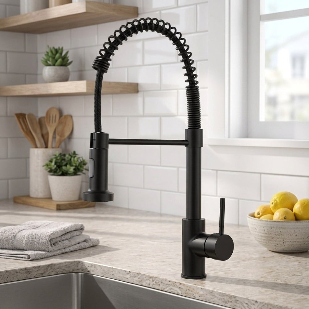 Spring Black Spırallı Mutfak Bataryası (11500134 )Armatür&BataryaFleko11500134 DUŞHOMESpring Black Spırallı Mutfak Bataryası (11500134 )