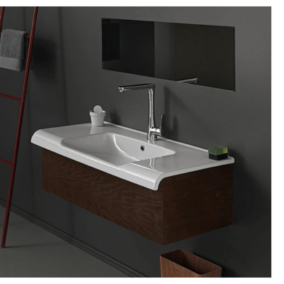 TURKUAZ CERASTYLE ANOVA SERİSİ 80X50CM ETEJERLİ LAVABO BEYAZ