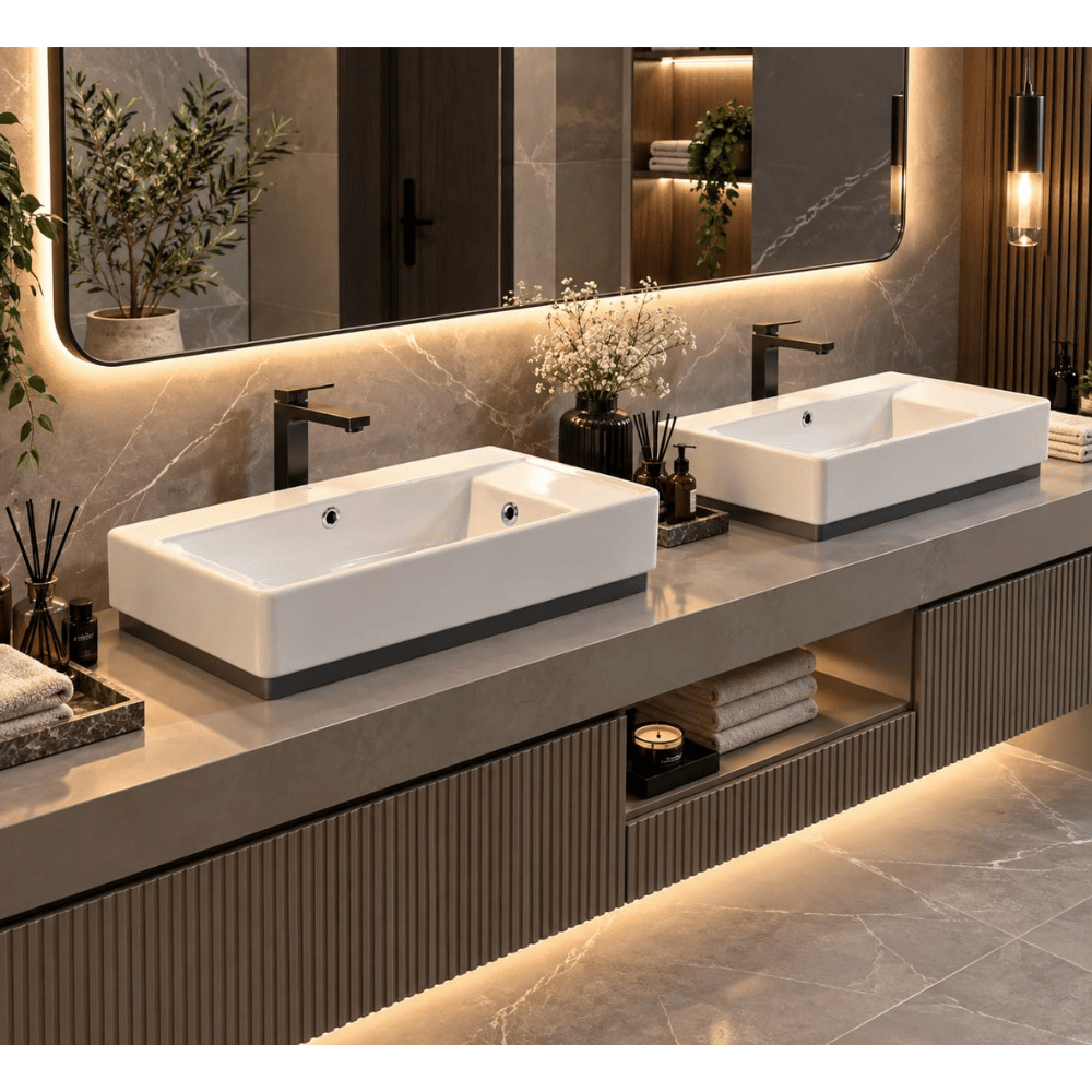 Turkuaz Sharp Serisi 65X38cm Etejerli LavaboTurkuaz Cerastyle Porto Serisi D 85x38cm Etajerli Lavabo | Kompakt ve Şık Banyo ÇözümüVitrifiyeTurkuaz CerastyleU46300DUŞHOMETurkuaz Sharp Serisi 65X38cm Etejerli Lavabo