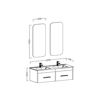 UBM ASOS 120CM BANYO DOLABI