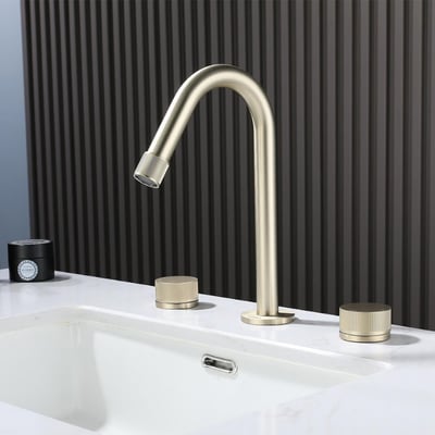 Vanity 3 Delikli Lavabo Bataryası Brushed GoldVanity 3 Delikli Lavabo Bataryası Brushed Gold | Lüks Altın Renk Banyo BataryasıArmatür&BataryaMase ModeCDMS0001DUŞHOMEVanity 3 Delikli Lavabo Bataryası Brushed Gold