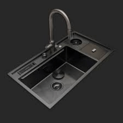 Verona El Yapımı Nano Eviye Seti 85x48 cm Mat Gri (Gun Grey)