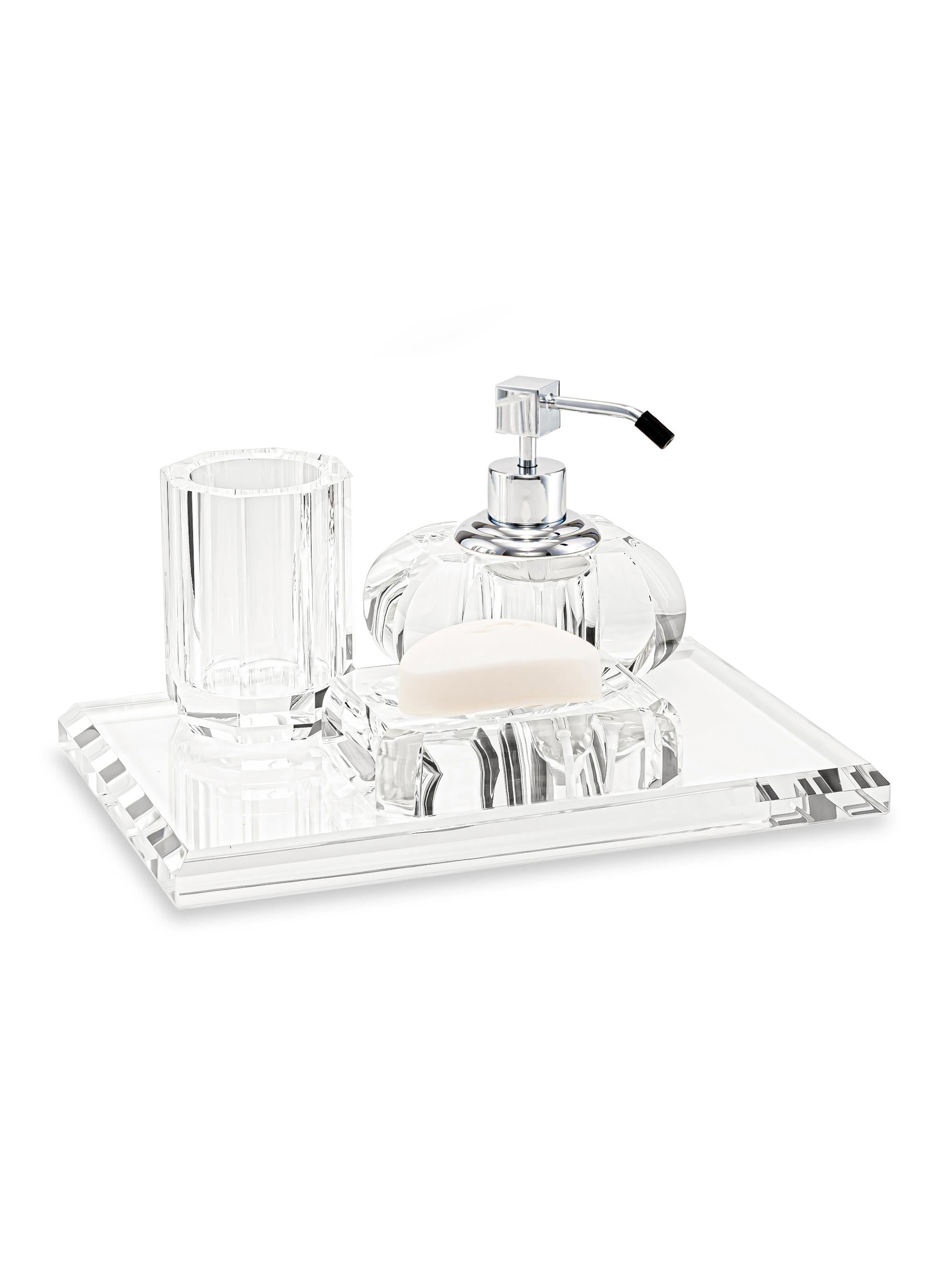 Myra Kristal Banyo Core Set Gümüş - 4 Parça