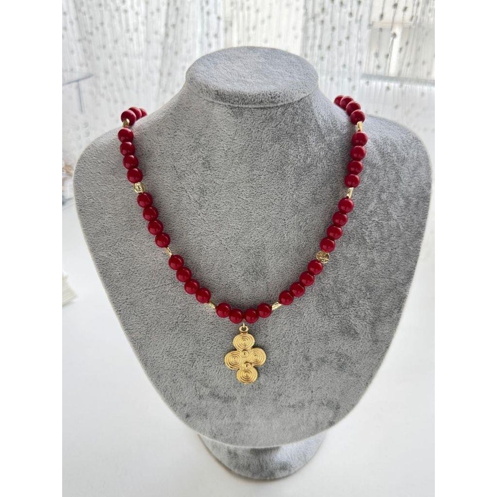 Red glam tasarım kolye