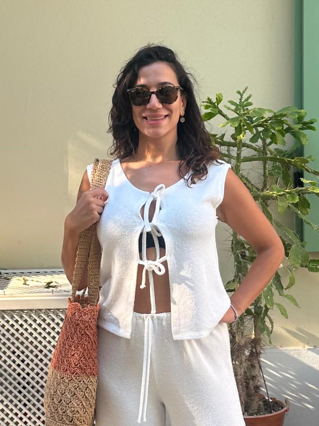 LIKAS MODAL BAĞLAMALI TOP-BEYAZ