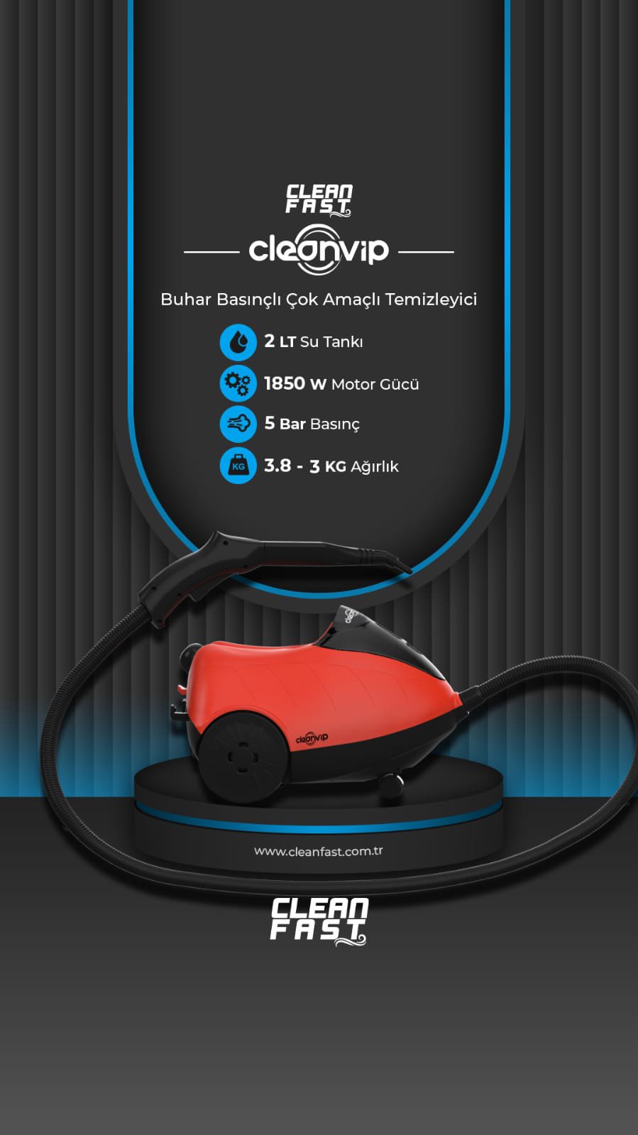 Cleanvip Detaylı Buhar Temizliği Buharlı Makinesi