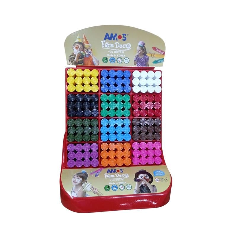 Amos Yüz Boyası Seti 288'li Stand