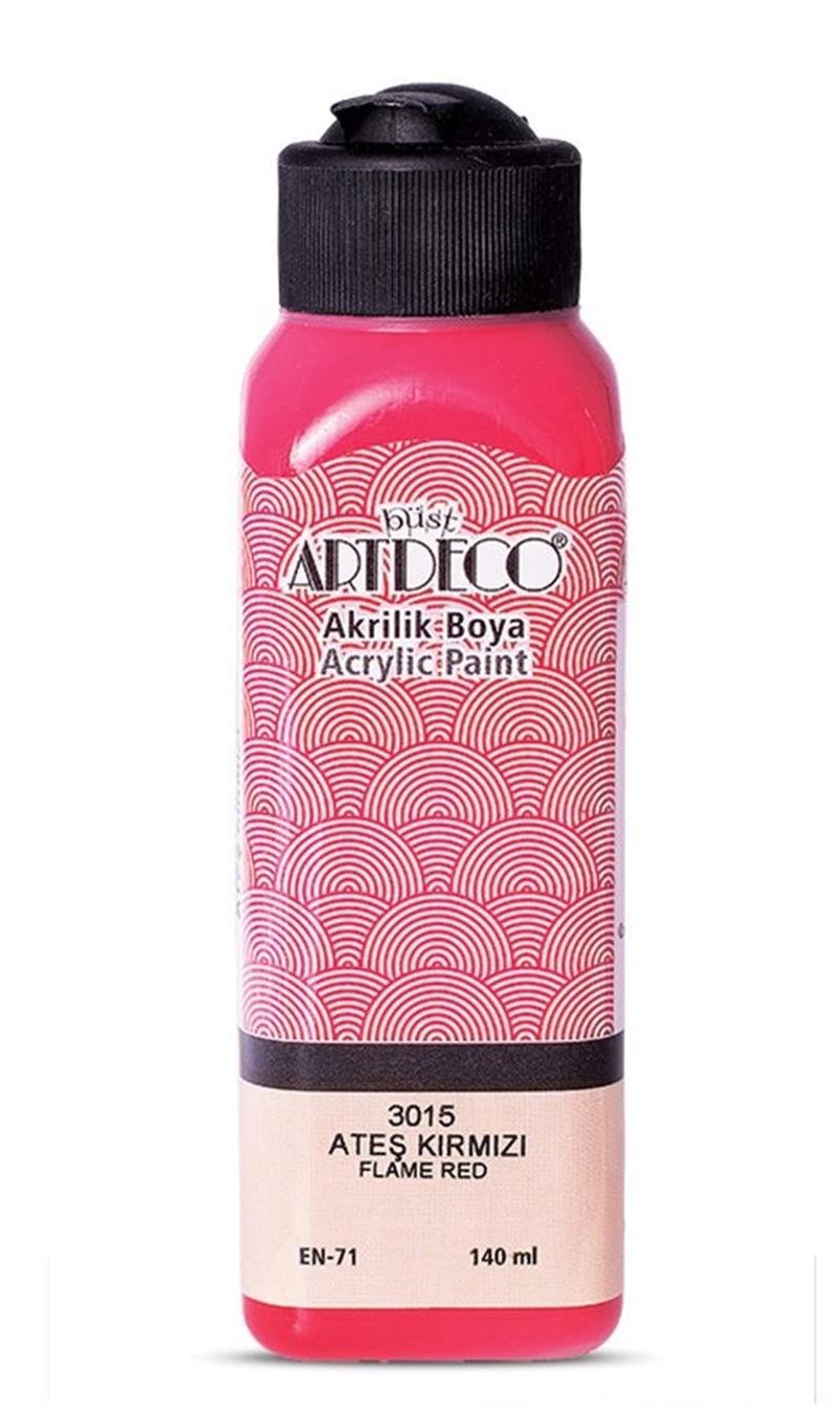 Artdeco Akrilik Boya 140ml Ateş Kırmızı